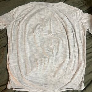 Lululemon white heather workout top